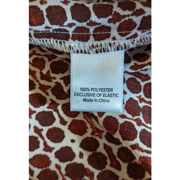 NWT Evereve Drew Smocked Tank Brown White Check Womens Sz XL - Picture 2 of 11